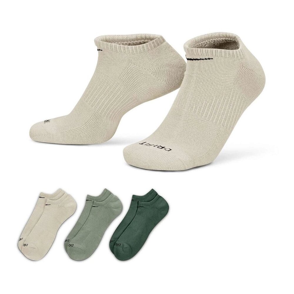 Nike Men's 3-pack Everyday Cushion No-Show Training Socks size 8-12 - Picture 2 of 4